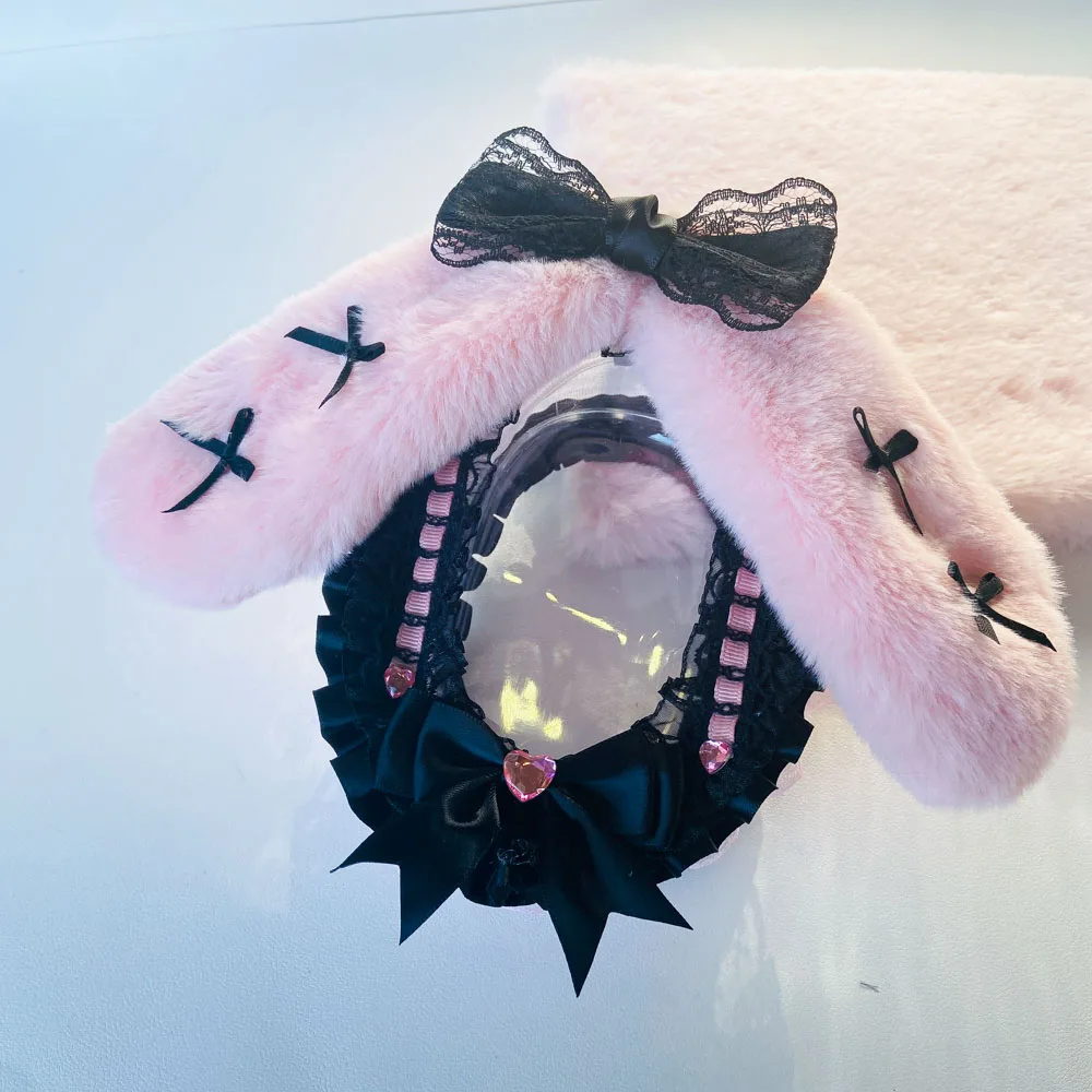 키 체인과 디스플레이 가방 10 cm 인형 아웃 가방 수제 레이스 수집가 블라인드 박스 케이스 보관 케이스 애니메이션 만화 인형 선물