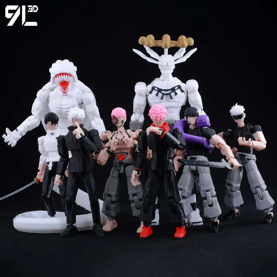 アニメフィギアセット 9L3D マホラガ & 五条悟 3D プリントフィギュアセット呪術廻戦アニメ多