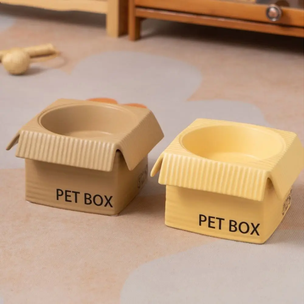 

Anti Slip Ceramic Pet Bowl Anti Vomiting Stable Pet Feeder Dish Protect Cervical Vertebra Anti-flip Cat Food Water Bowl