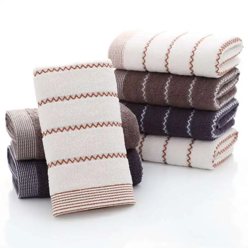 Luxurious Cotton Jacquard Towel Set Ultra Soft Highly Absorbent Bath Hand Towels Washcloths for Home Hotel Bathroom - 1/2/4pcs