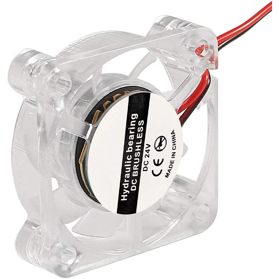 2Pcs Lüfter LED Licht PC Computer 4010 5v/12v/24V Fall Fan Controller 2Pin Ultra Lager Kühlkörper 3D Drucker Teile