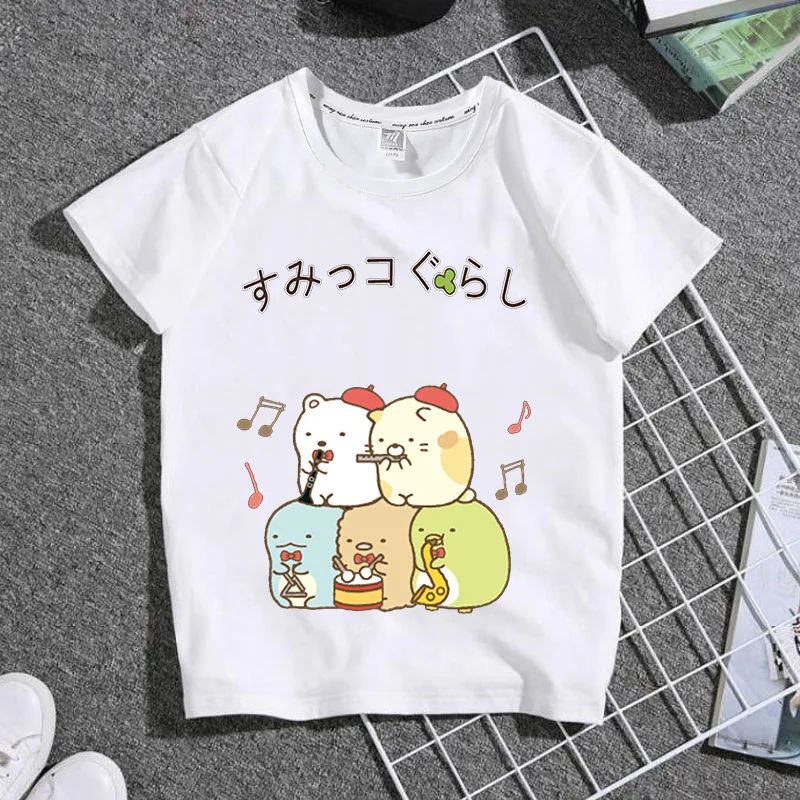 Summer Children's Clothing Corner Creature Corner Small Partner Printing Cartoon Boys and Girls T-shirts Short Sleeved Tops Tees