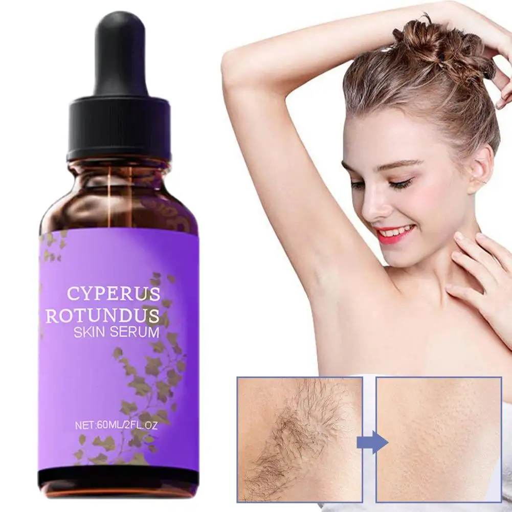 

Cyperus Rotundus Essence Hair Removal Care Oil Anti Redness Inhibition Hair Fade Growth Calm Lines Armpit 60ml Fine N4J4