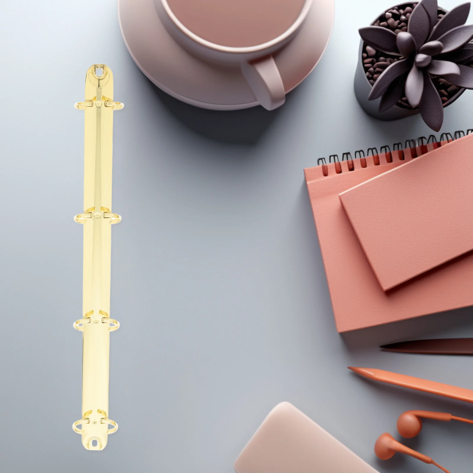 A4 4 حلقة معدنية الموثق العمود الفقري استبدال عدة ل فضفاضة ورقة دفتر مخطط ملزمة الملحقات اللوازم المكتبية الموثق #4