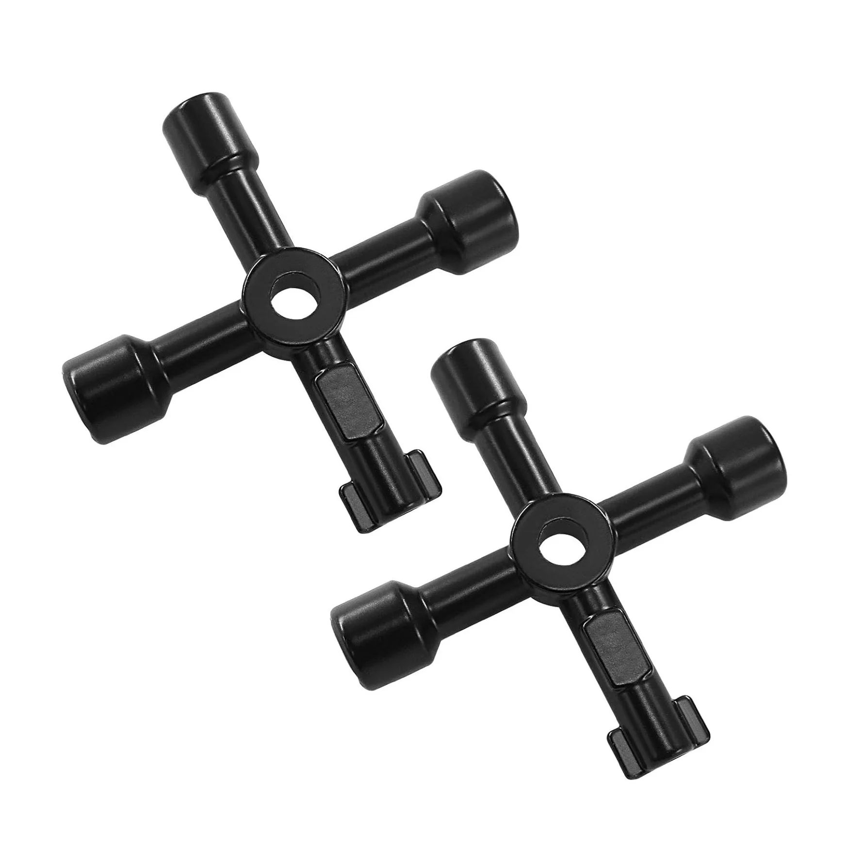 Llave cruzada Universal 4 en 1, llave triangular cruzada multifuncional, herramientas de válvula para electricistas, caja contadora de Gas y agua eléctrica, gabinete