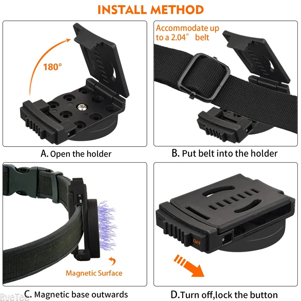Tool Belt Module Magnetic Master Tool Pouch Belt Clip Accessory Hammer Screwdriver Hands-Free Adjustable Wrench Magnetic Tools