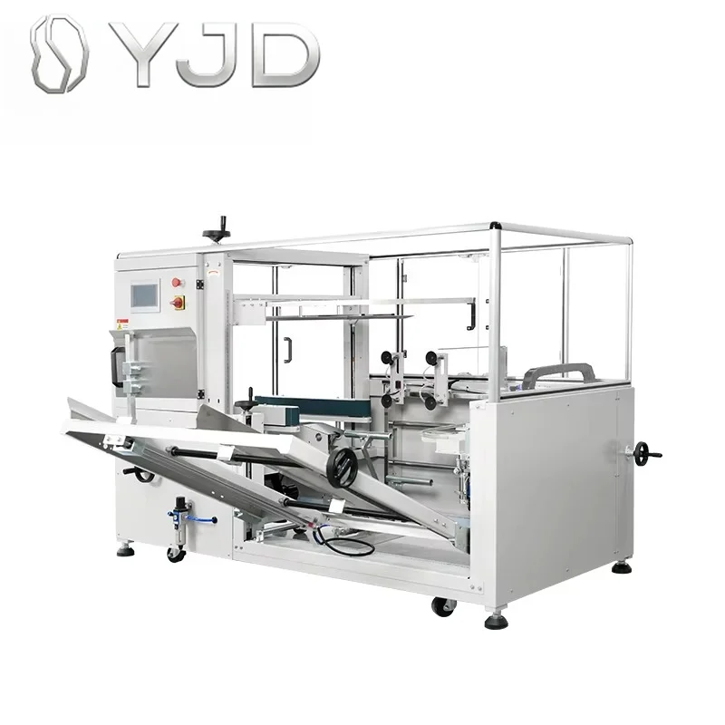 GURKI Auto Carton Box Forming Machine Case Automatic Adhesive Tape Bottom Folding Carton Erector
