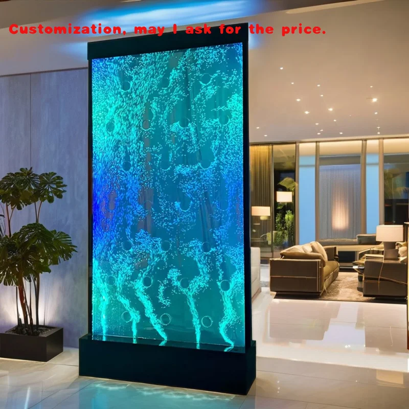

custom.Modern Acrylic Bubble Wall Panels Movable Partition LED Decorative Indoor Bubble Panel