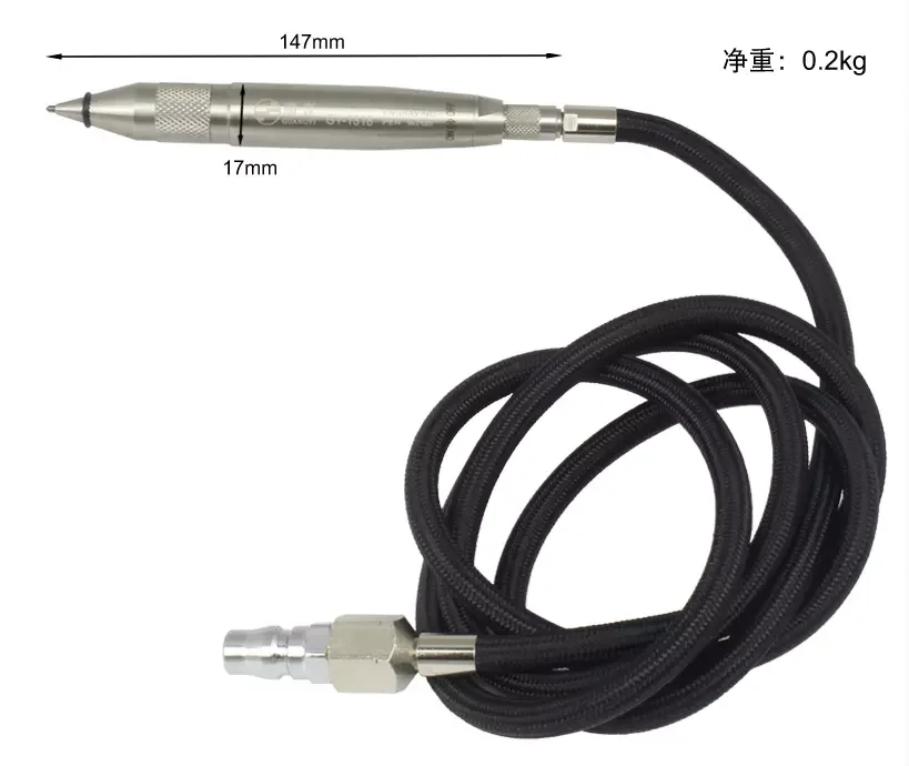 GY-1318 Pneumatic Air Scribe Air Engraver Tool 112L/Min Pneumatic Engraving Pen with Hose