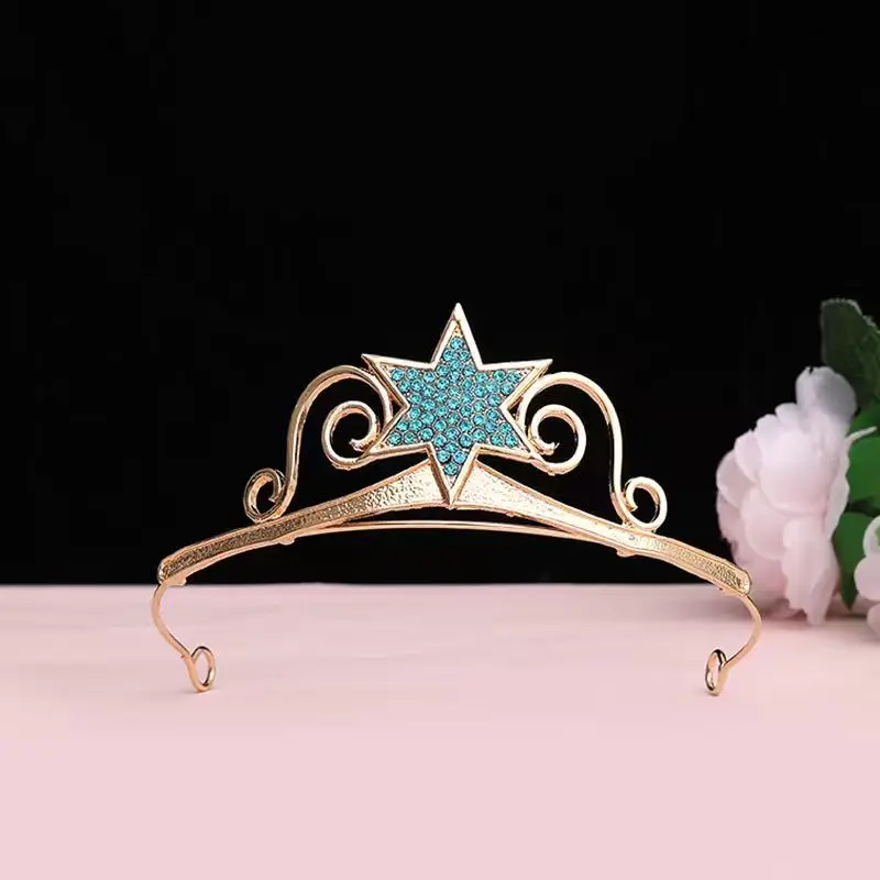 Princess Crown Five-pointed Star Birthday Tiara Headwear view 5