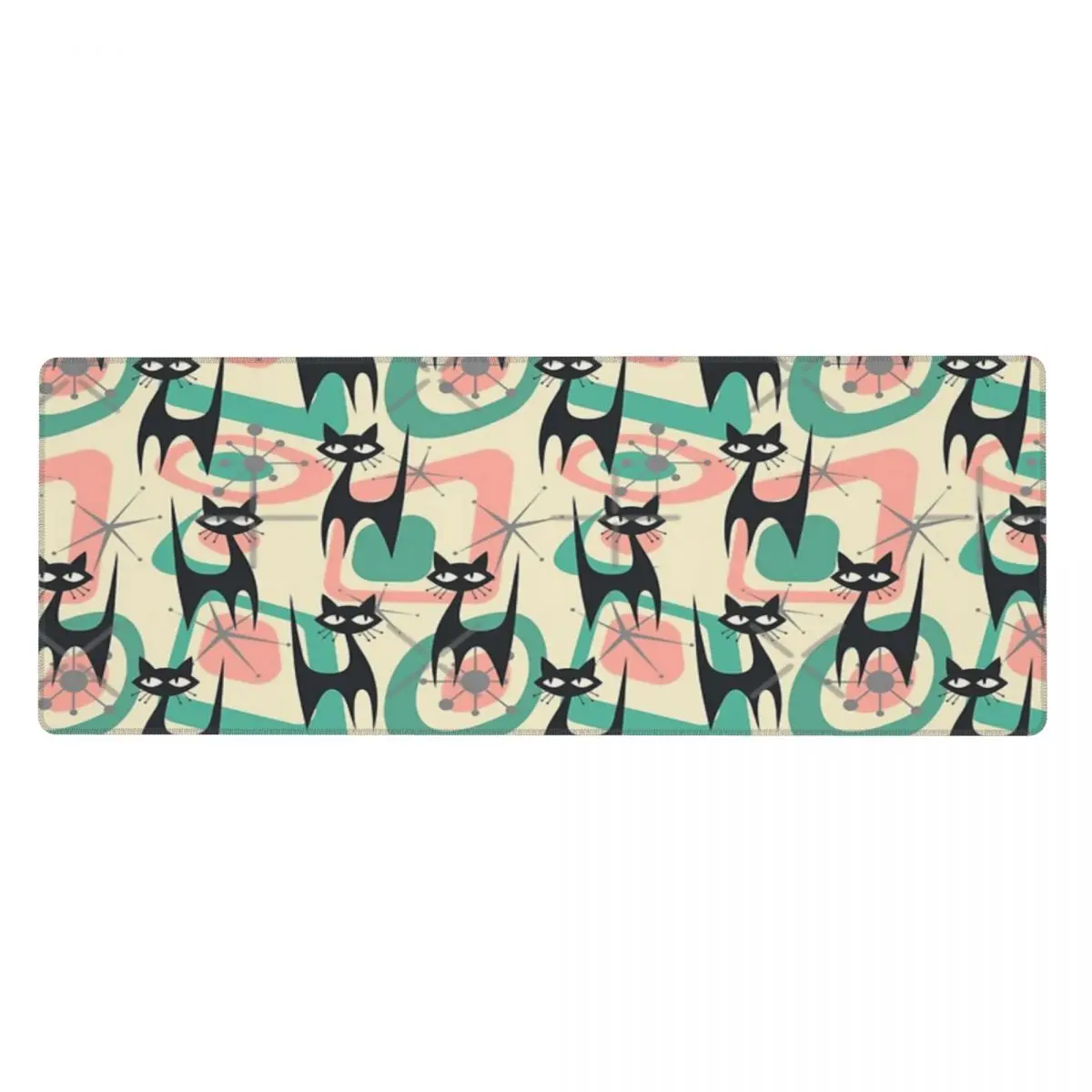 Coussinets de clavier en caoutchouc, chats atomiques