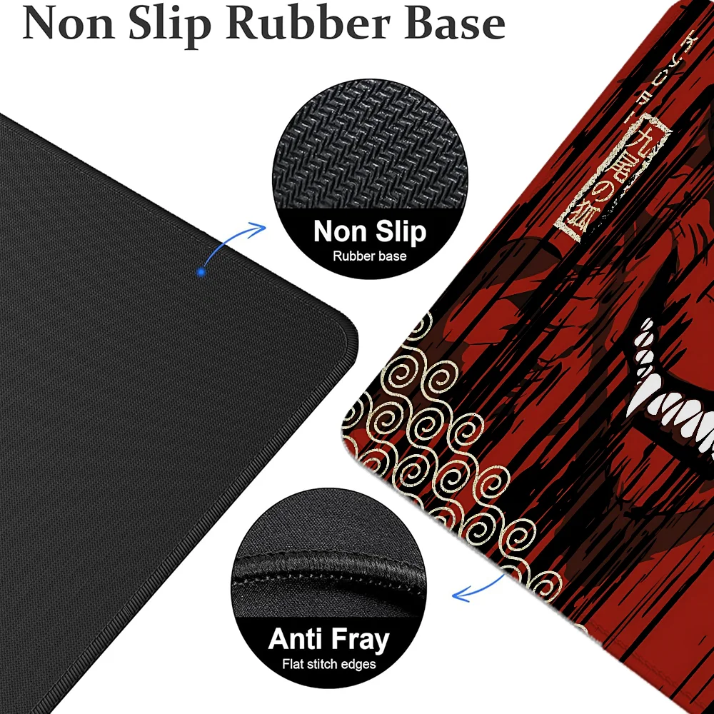 Kurama لوحة ماوس كبيرة ألعاب مكتب حصيرة الكمبيوتر خزانة ألعاب لوحة الماوس أنيمي مكاتب الكمبيوتر مكتب الملحقات لوحة المفاتيح الألعاب الحصير Xxl #2