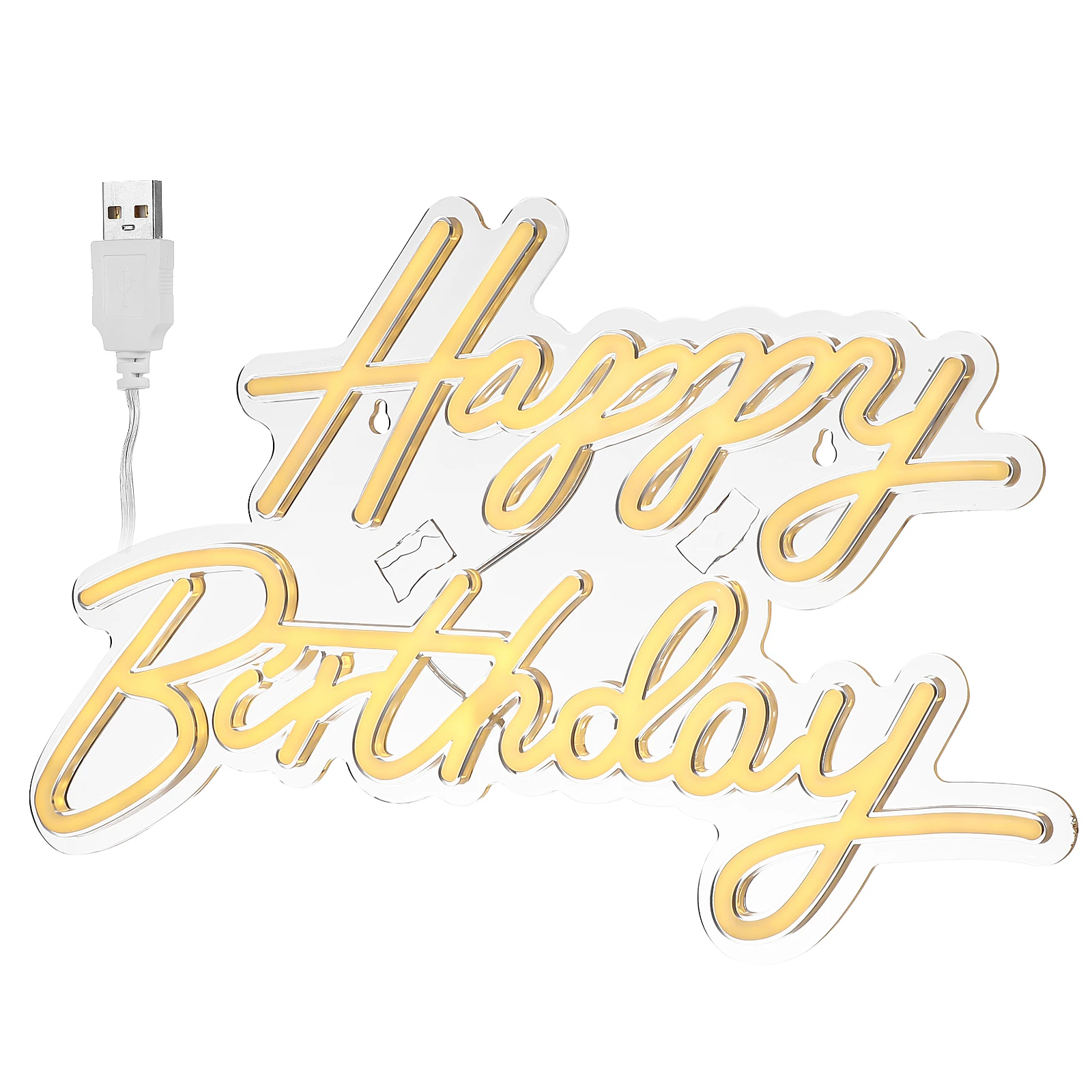 

Usb Powered Neon Light Sign Happy Birthday Led Decor For Bedroom Party Wall Outdoor Events Light Up Sign For Birthdays Romantic