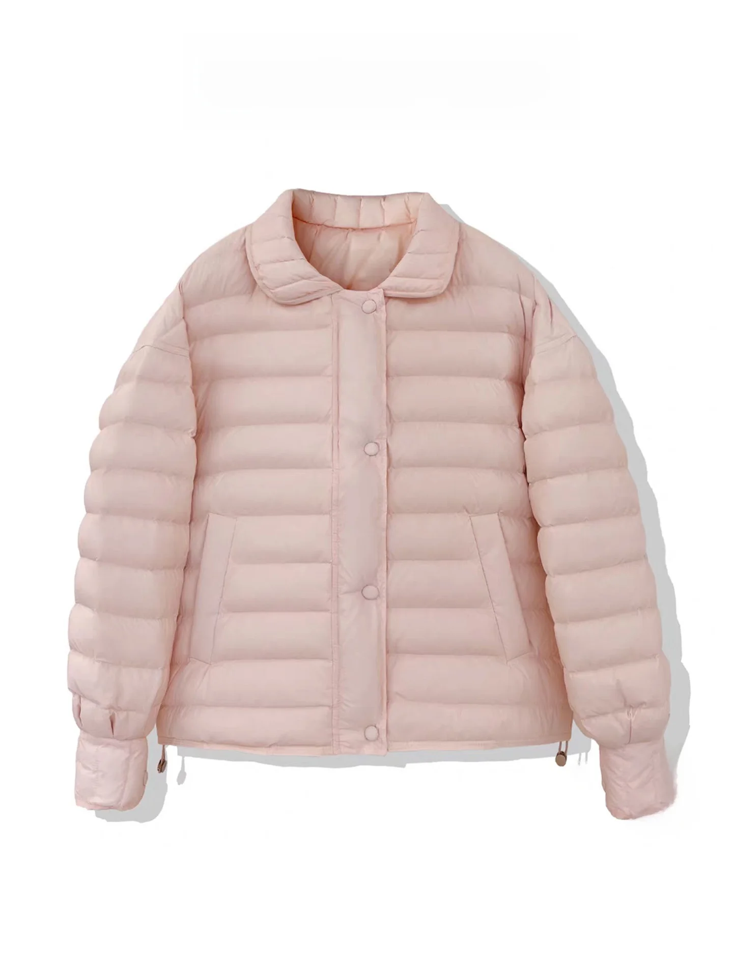 

Korean Style Lightweight down Cotton Jacket Women's Winter Sweet Short Cute Small Size Trendy Cotton Coat Outerwear