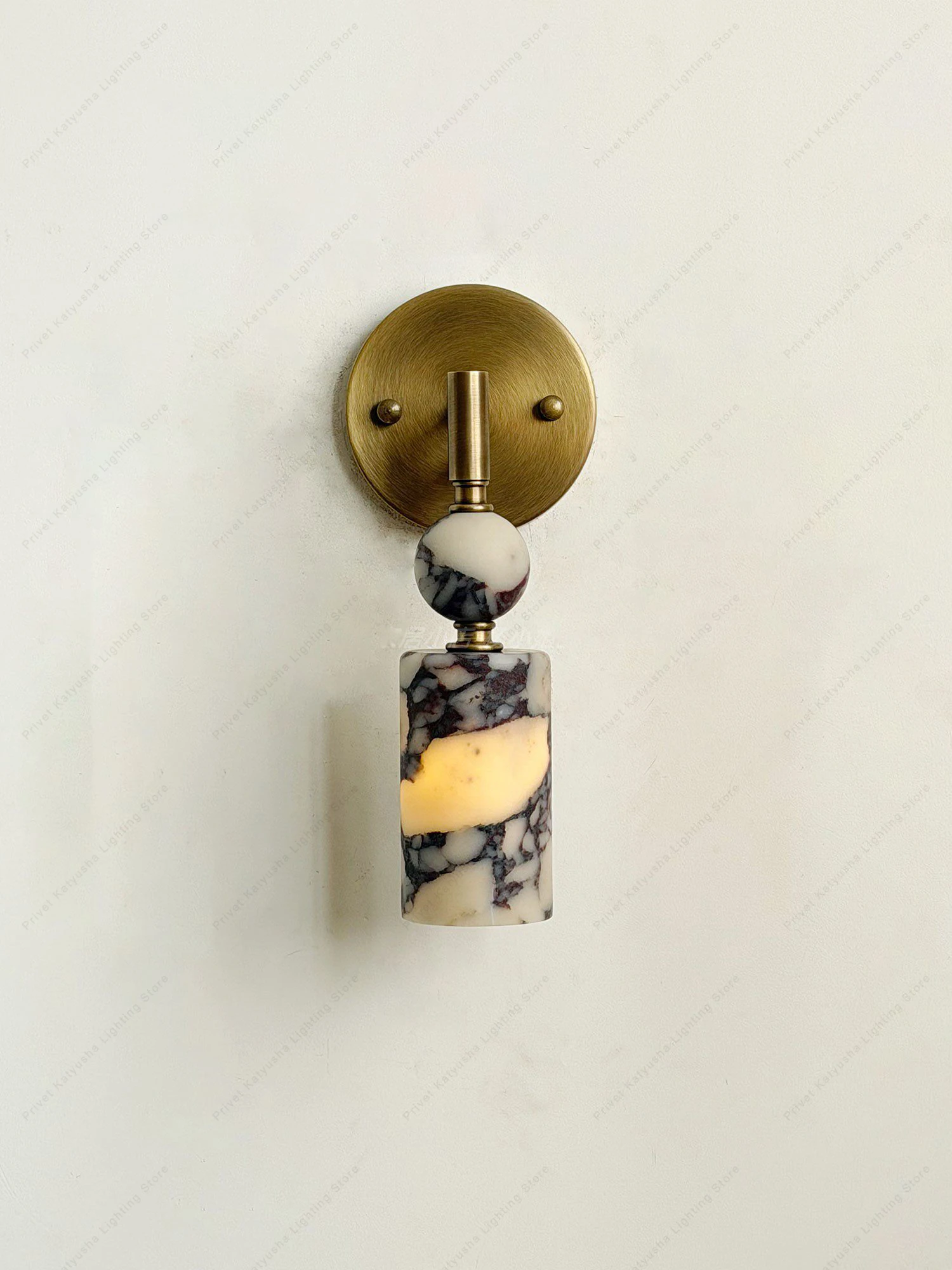 Modern Brass Marble Wall Sconce Lamps, Elevate Your Room Entryway Hallway Decoration Alabaster Wall Lights Luxury