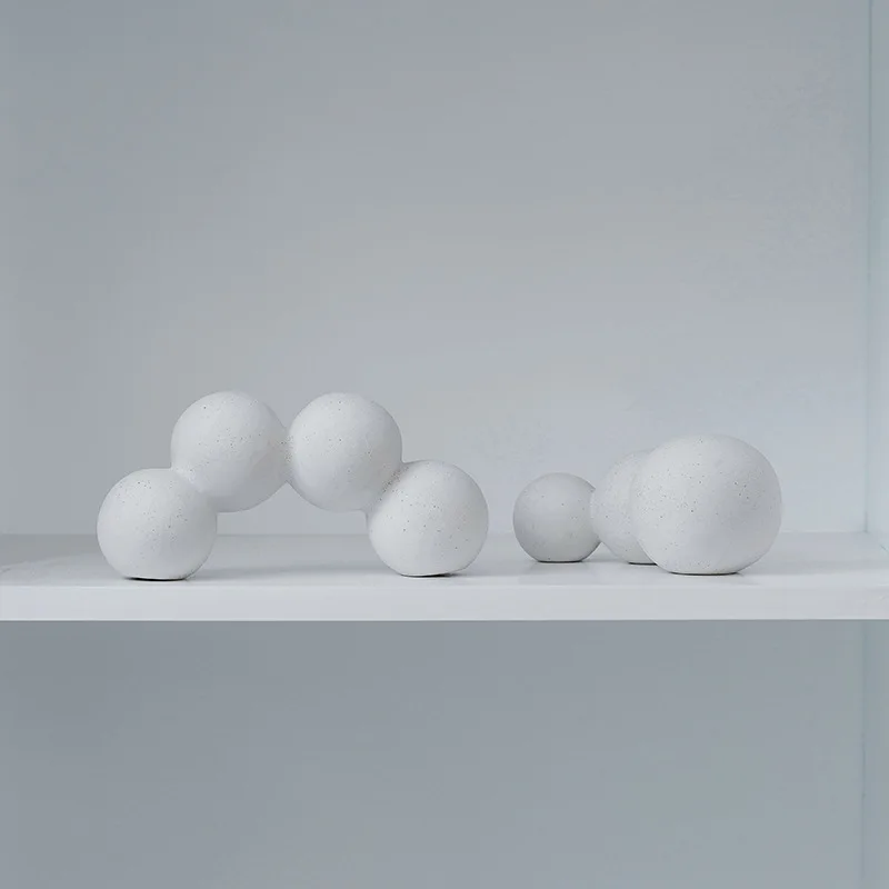 الحرف اليدوية السيراميك الحلي مجردة التعميم هندسية النحت اليدوية الفن الكرة خياطة سطح المكتب الحرف ديكور المنزل #5