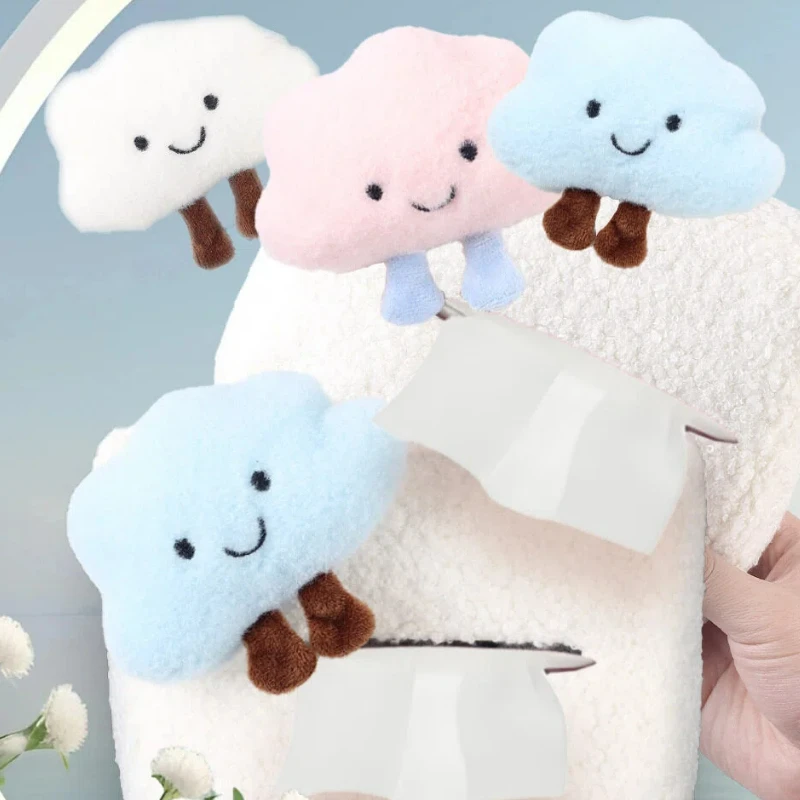 Cute Cartoon Car tissue box Sunshade seat backrest suspension tissue box Car armrest box Tissue storage box Napkin Organizer