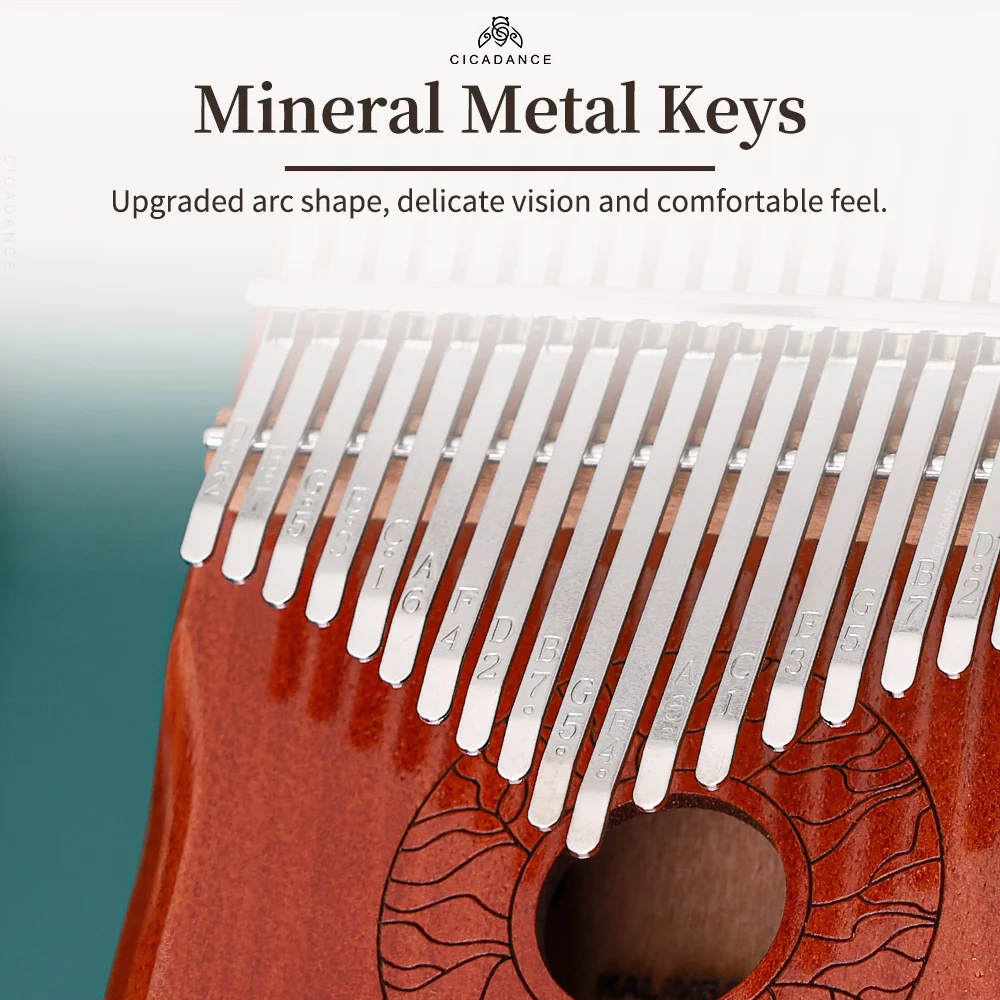 Kalimba 21Keys Thumb Piano Wide Range Calimba Hollow Body With Learning Book Keyboard Musical Instrument Gift Mbira For Beginner