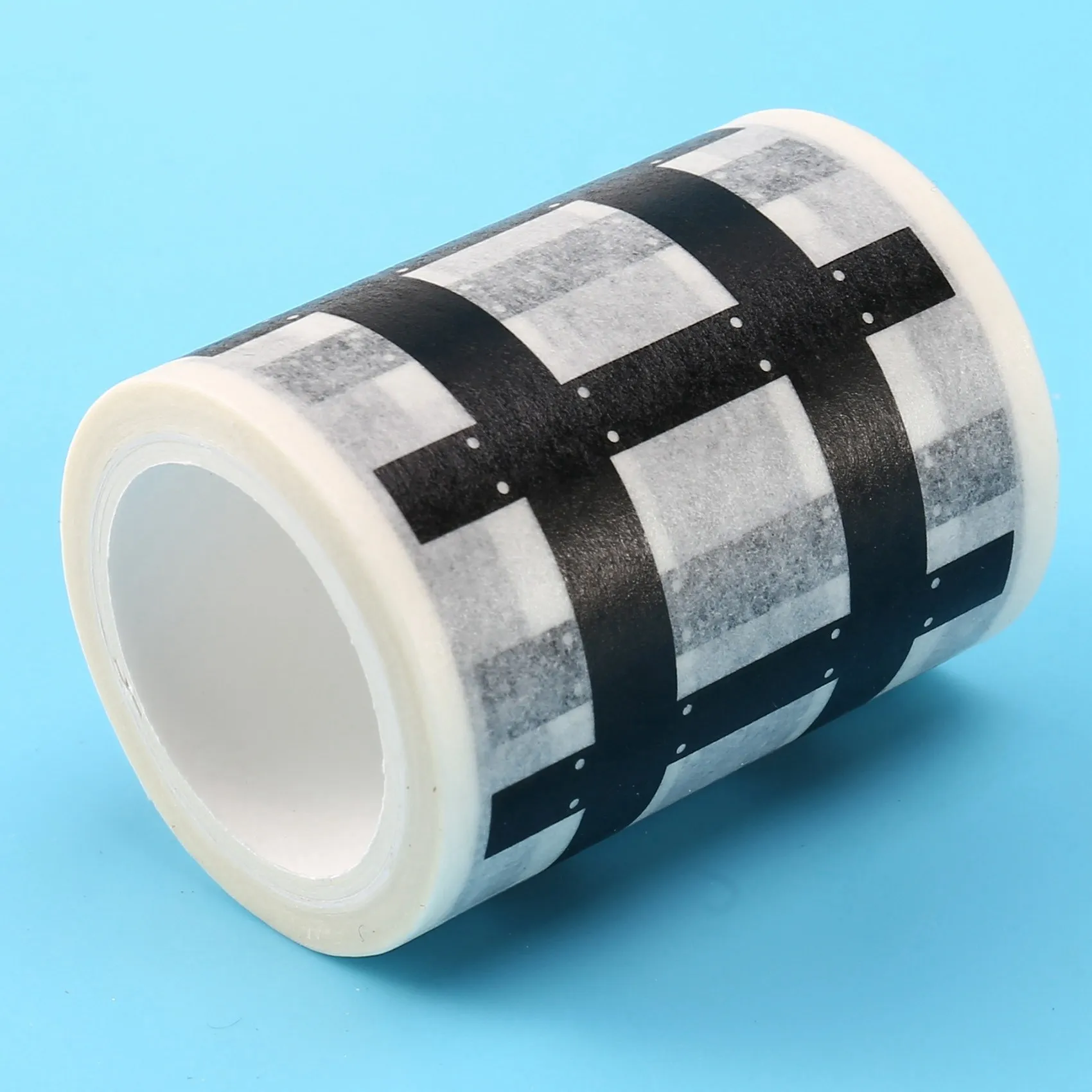 السكك الحديدية الطريق السريع الشريط 8 لفات 4.8 سنتيمتر x 5 متر ملصق المرور الطريق لاصق شريطٌ لاصق الطريق للأطفال لتقوم بها بنفسك سيارة اللعب