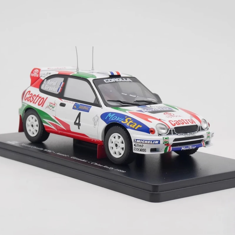 

Diecast IXO 1:24 Corolla WRC 1999 Rally Car Alloy Car Model Collection Display Ornament Toy Gift