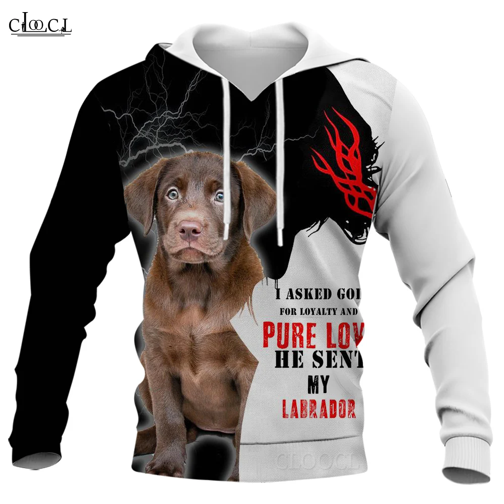 CLOOCL Men Hoodie Animal Golden Retriever 3D Graphics Dogs Printed Male Hoodie Unisex Hooded Sweatshirt Fashion Jacket Tracksuit