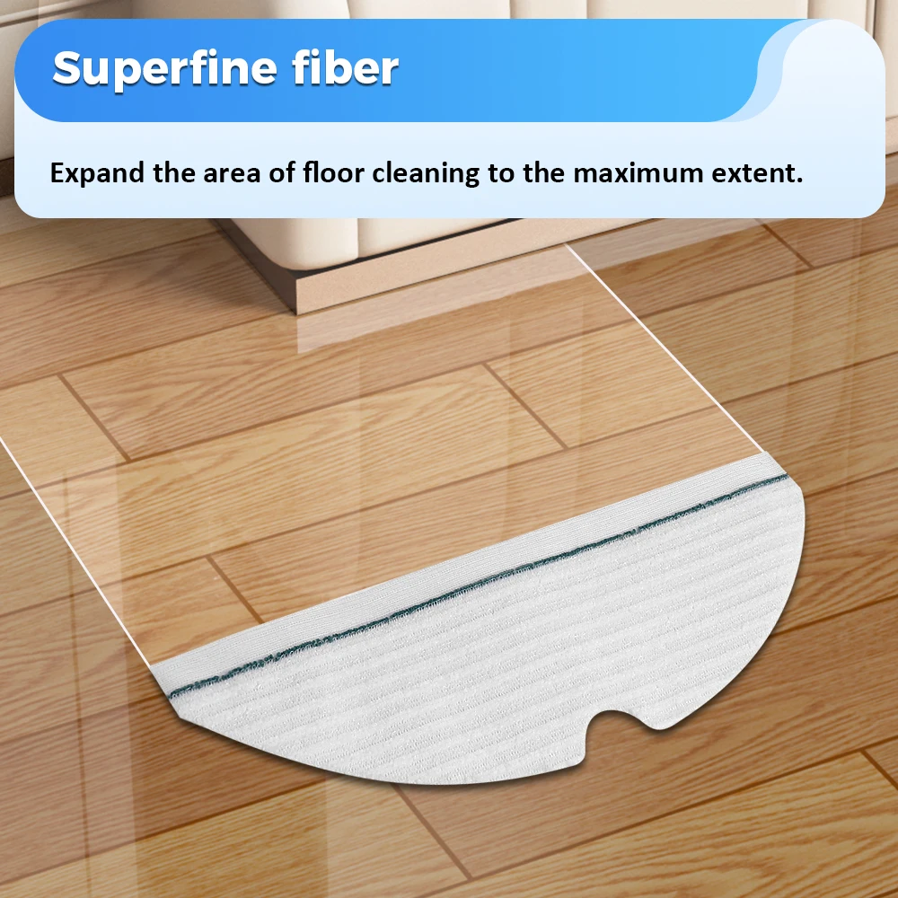 Robot Vacuum Disposable Mop Cloth For Roborock S50 S53 S54 S6 S6 Maxv S6 Pure S5 S5 Max E35 E2 E4 Robot Vacuum Cleaner Pads