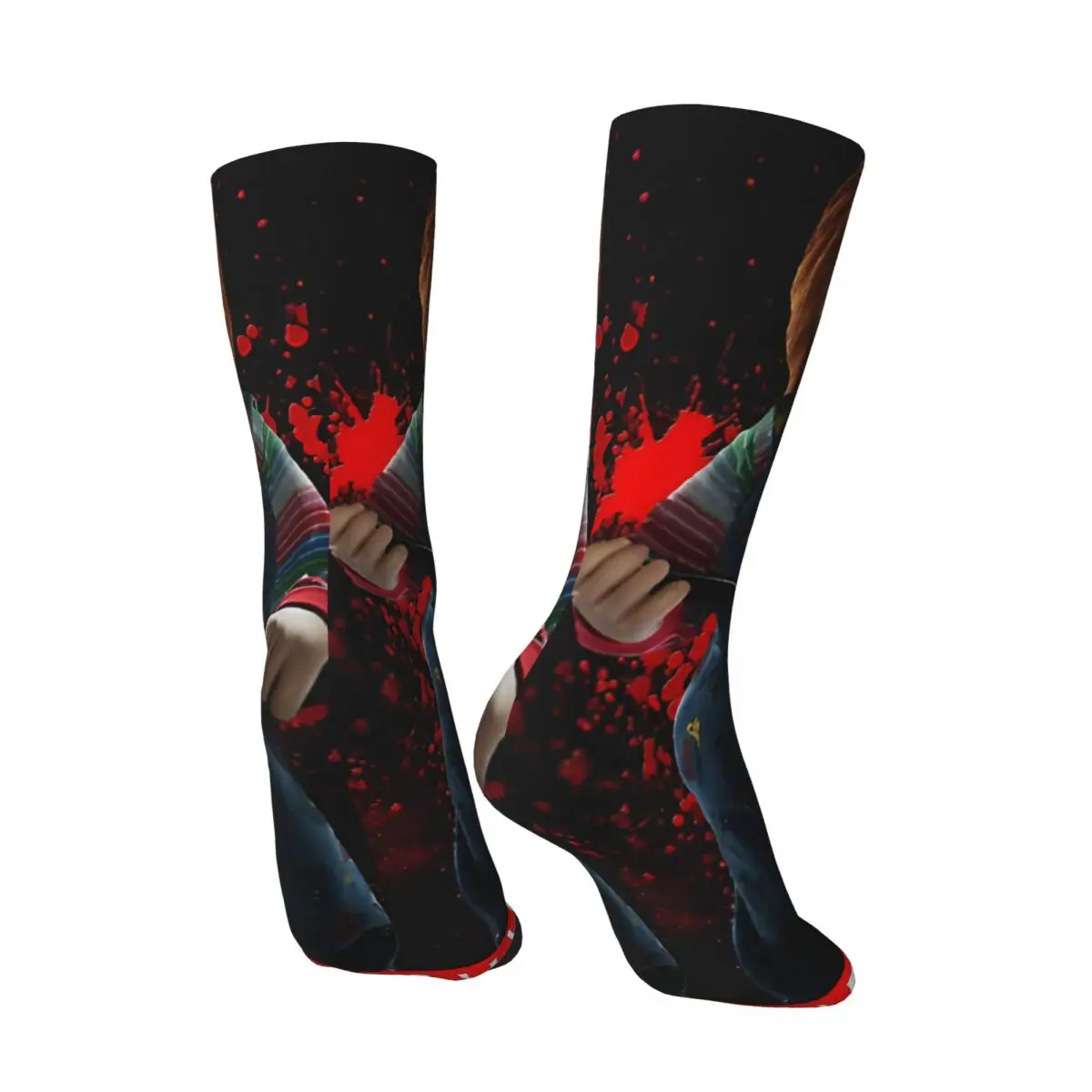 Crazy compression Handsome Sock for Men Vintage C-Chucky Quality Pattern Crew Sock Casual