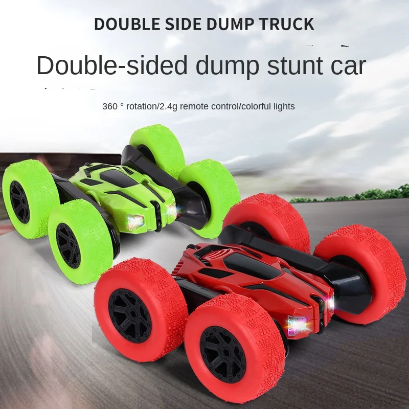 Adults Boys RC Stunt Car Children Double Sided Flip 2.4G Remote Control 360 Deree Rotation Off Road Drift RC Car Gifts For Kids