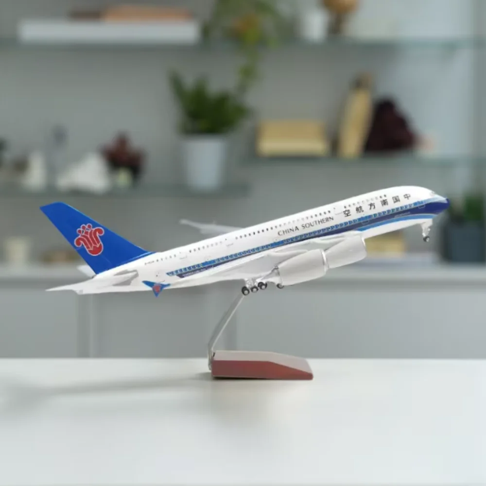 46cm Plane Model A380 China Southern Airways Resin Aircraft Models 1/160 Scale Airplanes With Display Stand For Adults Souvenir