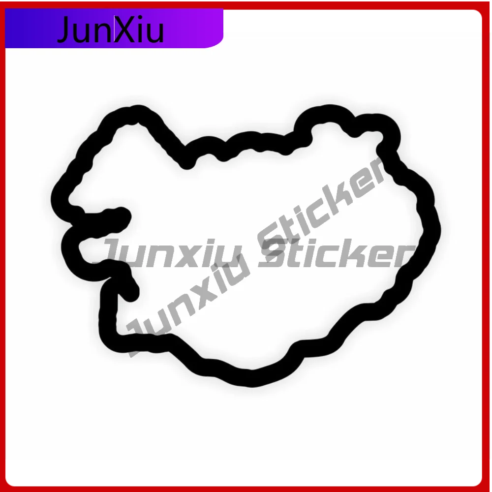 

Iceland Outline Sticker High Quality Car Sticker For Window Truck Scratch Cover Decoration Auto Accessories Exterior Vinyl Decal