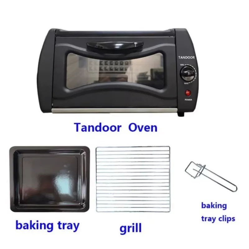 High Quality Stainless Steel 2-in-1 Electric Pizza Oven Visible Glass Door Uniform Temperature Control Multifunctional Household
