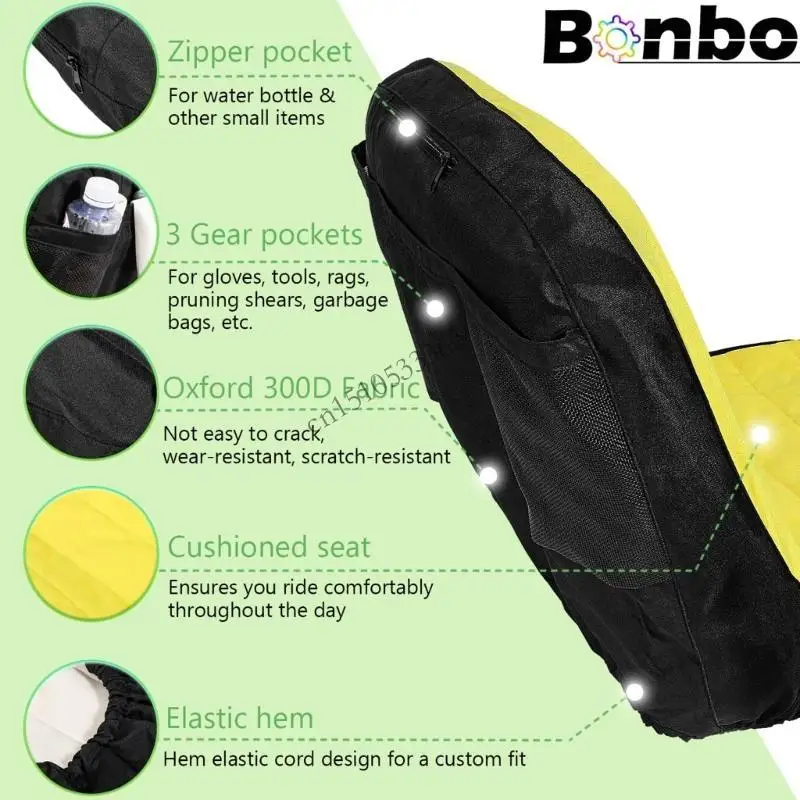 

090E Padded Cover Cushioned 18inch Large Adjustable Wear Resistant for LP92334 Tractor Comfortable Cushioning Waterproof