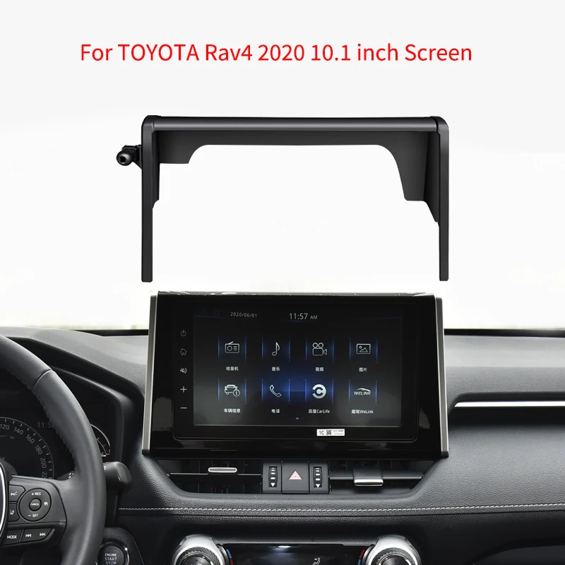 Car Mobile Phone Holder For Toyota Rav4 2020-2023 Navigation Multimedia Screen Bracket Car Phone Holder Interior Accessories