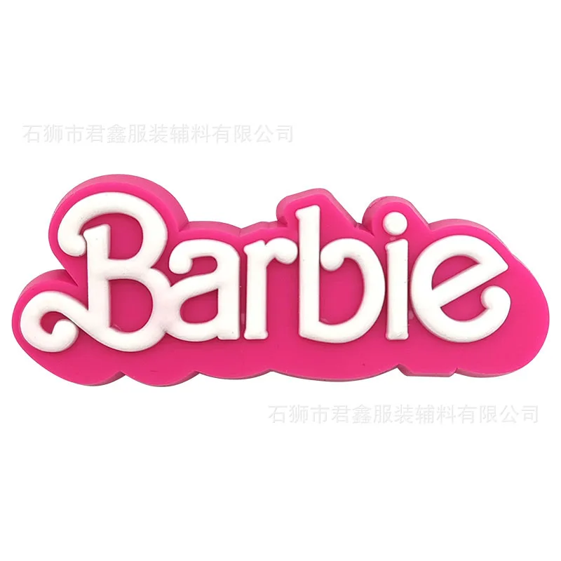 Barbie Buckles for Shoe Charms Decoration Cute Cartoon PVC Hooks for Girls DIY Kids X-mas Gifts