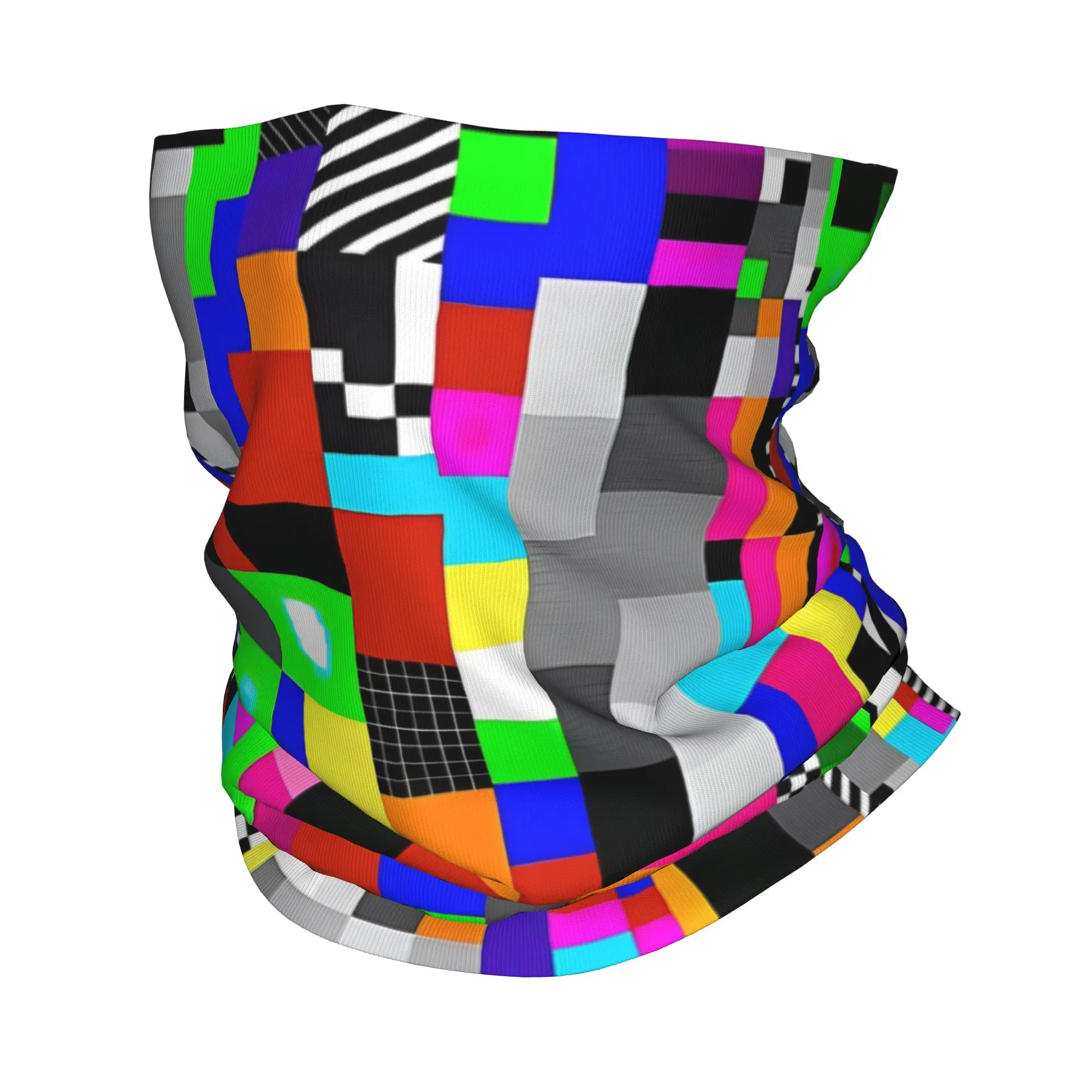 Swirl stripe color block print6 Bandana Gaiter Club  Face Scarf   Running  Unisex Windproof Neckerchief