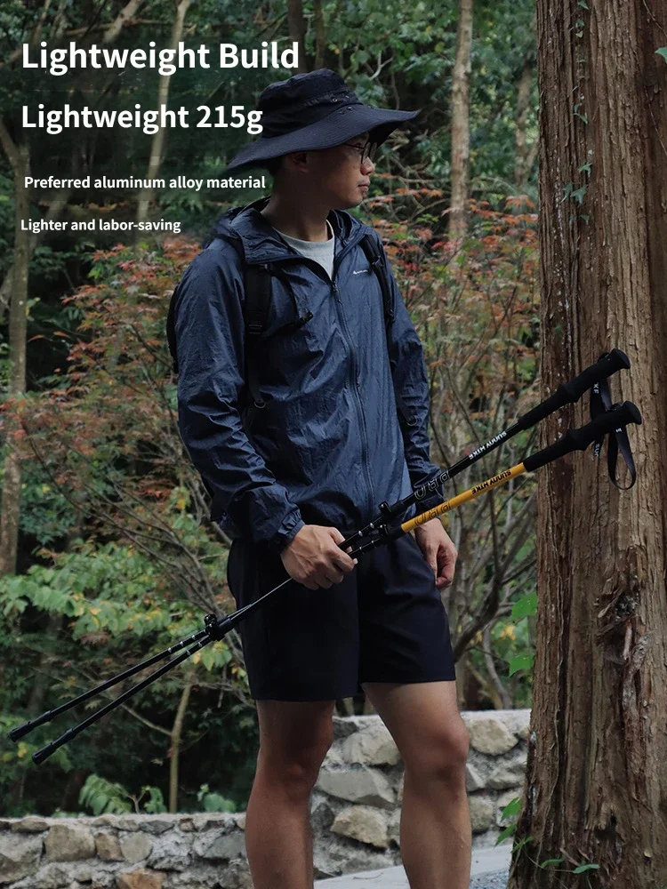 알루미늄 트레킹 폴 초경량 3단 하이킹 스틱 (외부 잠 - Trekking Pole Carbon 리뷰 및 가격