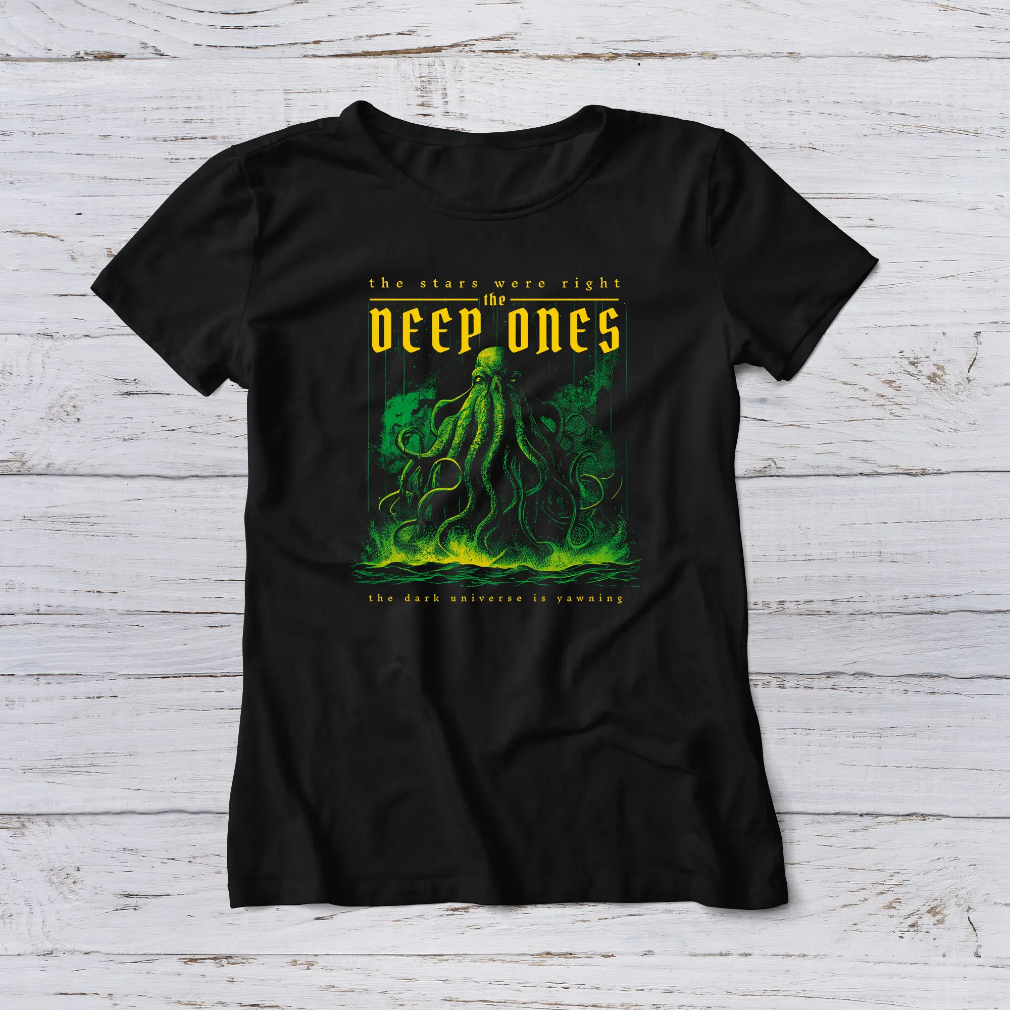 Lootgear T Shirt Necronomicon Horror Cthulhu Deep Ones God Arkham Fantasy HP Lovecraft Abdul Alhazred Demons Ghosts Gothic