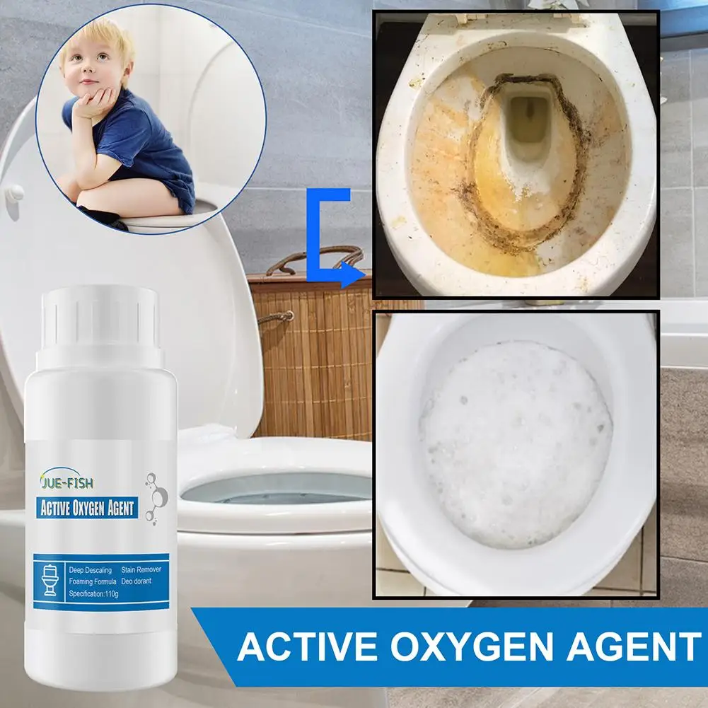 Toilet Oxygen Activator Cleans The Toilet Unique Active Component Bathroom Kitchen Oxygen Environmentally-friendly R2Q9