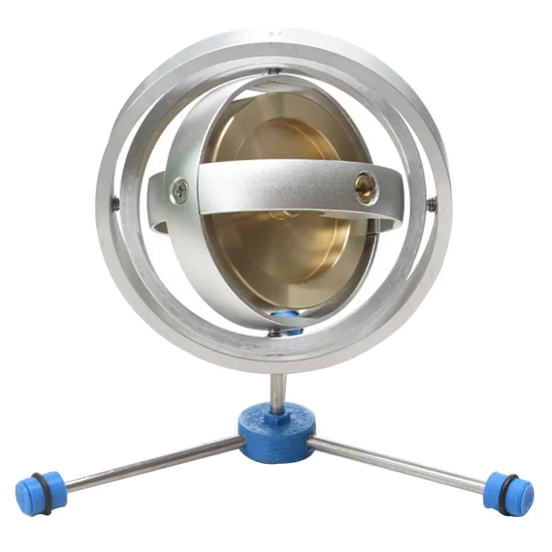 Metal Mechanical Gyroscope Three Axis Gyro Three-degree-of-freedom Stabilizer Inertial Guidance Demonstration Device Rotary