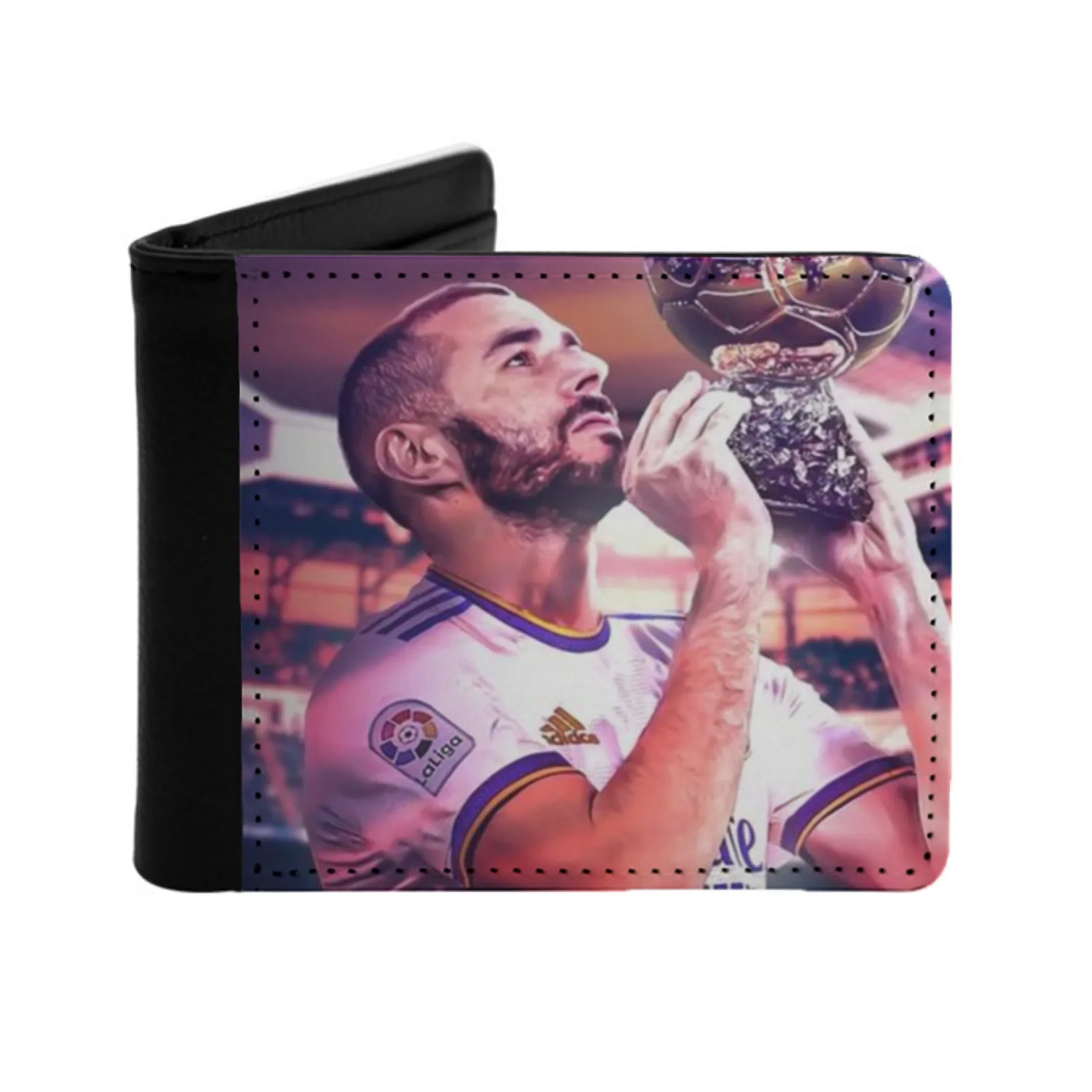 

Benzema Ballon D’Or Men Wallets Card Man Wallet Short Purse Bi-Fold Personalized Purses Sport Karim Karim Benzema Karim Benzema