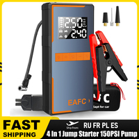 Portable Tire Inflator 12V Multi-function Car Emergency Power Jump Starter 4 In 1 Air Pump Battery Booster Device With EVA Bag