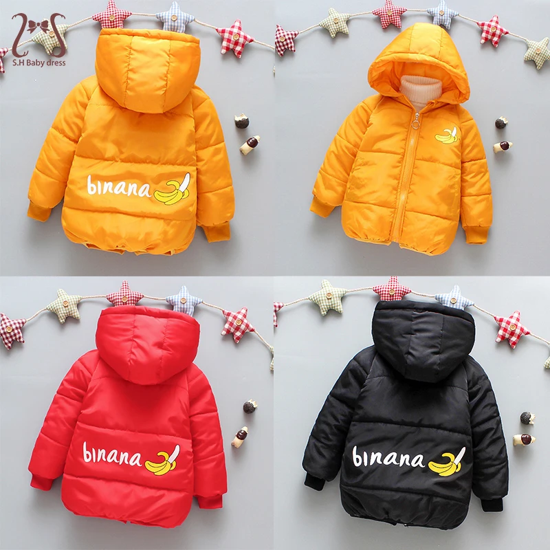 Winter Baby Boy Down Jacket Warm Overalls Toddler Cotton Coat For Girl Thickened Children Clothes Newborn Snowsuit Costume