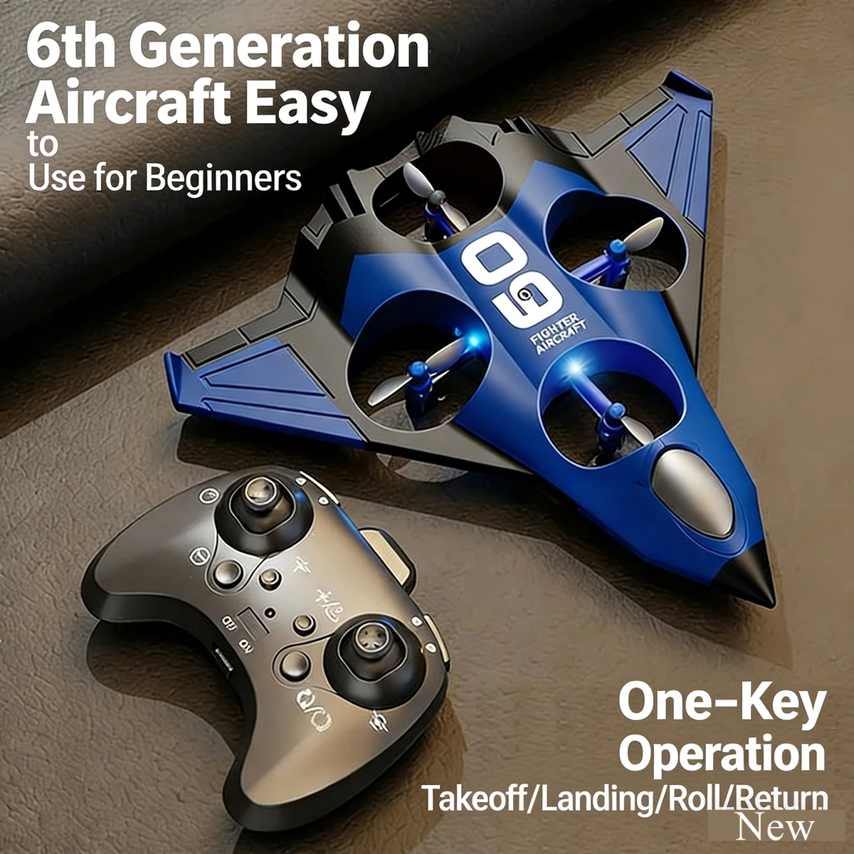 New Foam RC Plane Fighter 2.4G Remote Control Stunt Glider 360 ° Rolling Flight Flying EPP Foam Aircraft with LED Toys for Kids