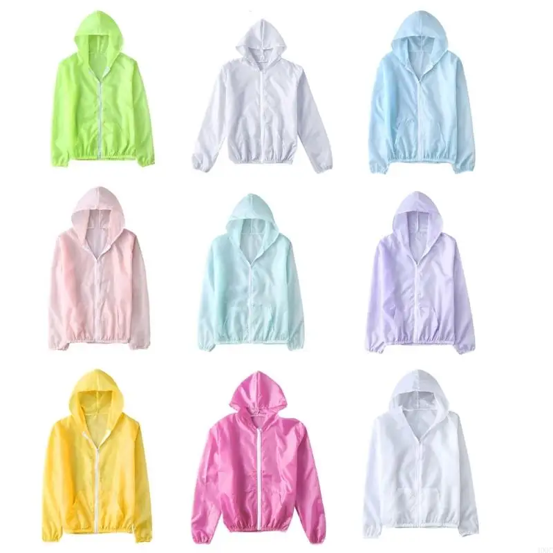 40GC Women Summer for Sun for Protection for Jacket Long Sleeve Up Hoodie Pockets