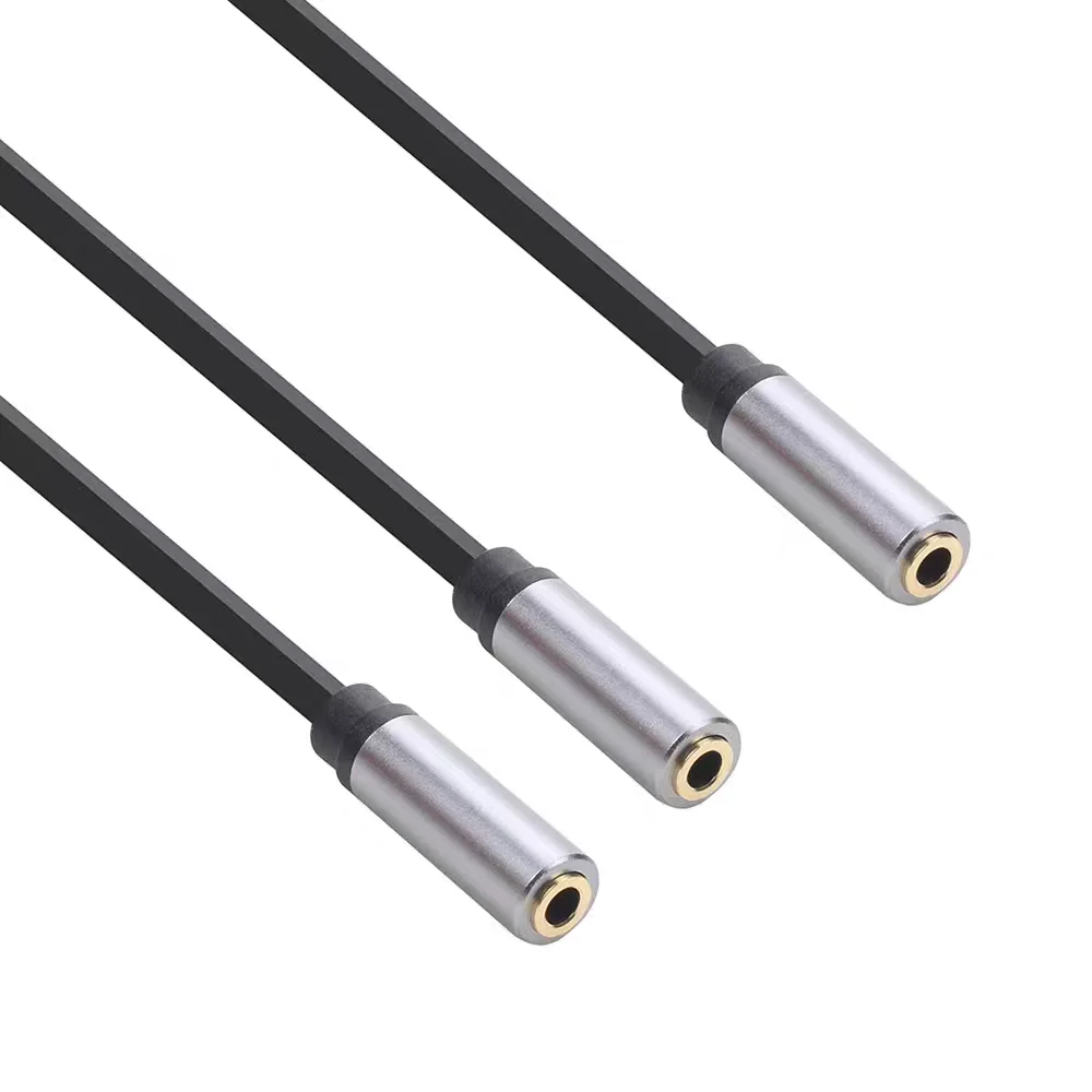 

3.5mm Female to Female Audio Adapter Cable/One Female To One/Two Female To One/One Split Two Double 3.5mm Extension Cable
