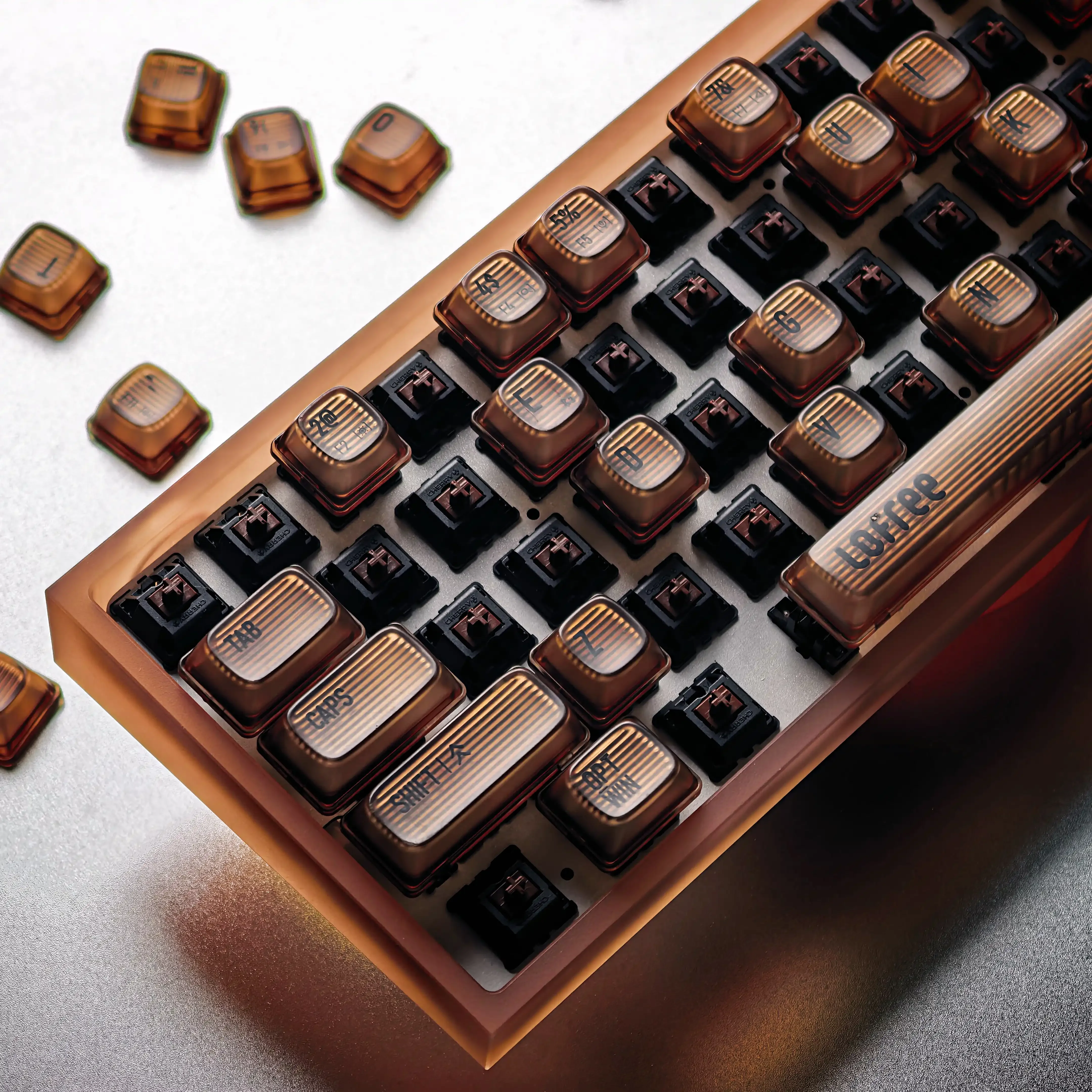 Plane60 V2.5 Mechanical Keyboard Case Custom Arylic GH60 Keyboard Shell Silver Gold Counterweight Mechanical Keyboard Accessory