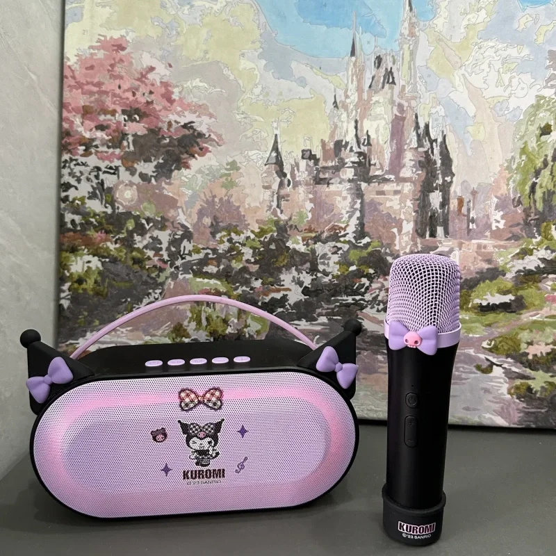 New Product Creative Kurumi Cartoon Wireless Bluetooth Ktv Microphone Set Speaker Home Outdoor Party Integrated Microphone