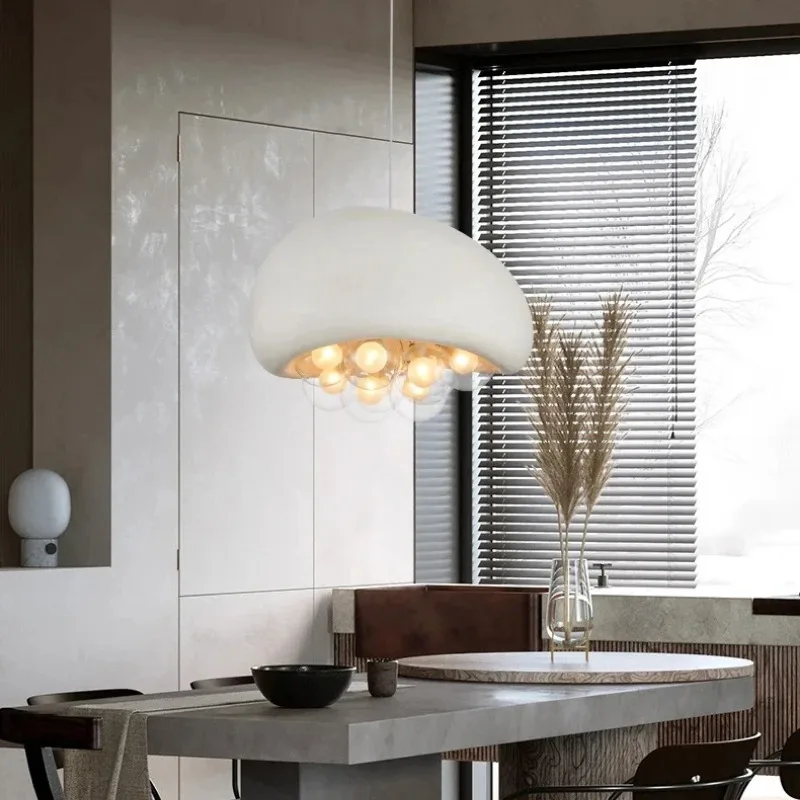 

Nordic restaurant pendant light original living room light bedroom light resin glass clothing store pendant light