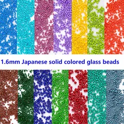 MKY Beads1.6MM 10Grams/Tube Glossy Japanese Glass Beads For DIY Needle Work Sewing Garment Accessories