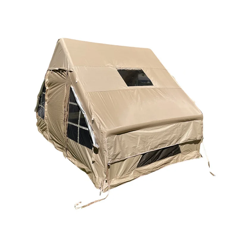 tent 3-6 people outdoor camping free of construction and silver coating full set of huts inflatable tent canopy two-in-one
